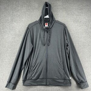 Toes on The Nose Hoodie Pullover Men Size Medium Gray Casual